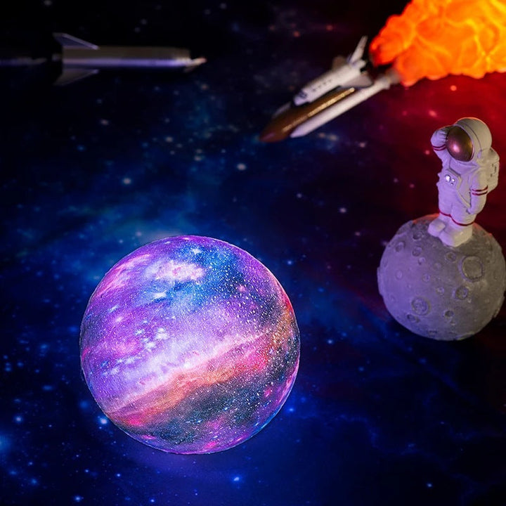 Rechargeable moon galaxy lamp for bedroom décor