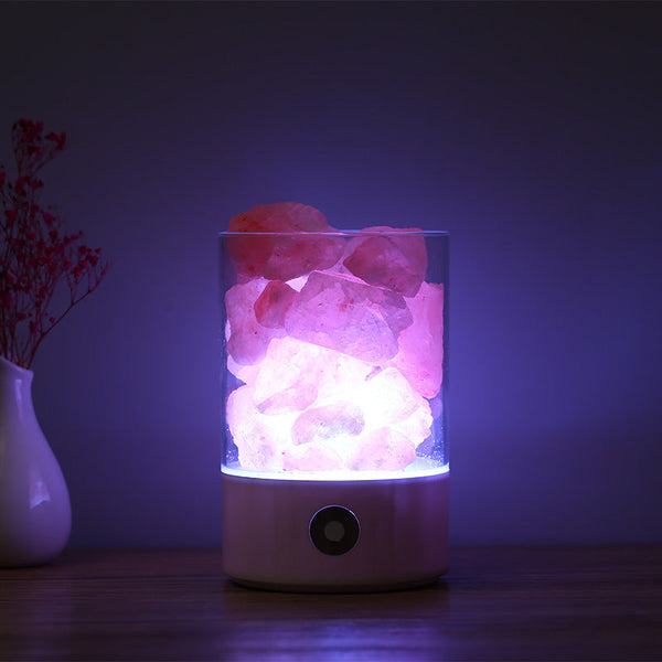USB Himalayan salt LED lamp for natural air purification