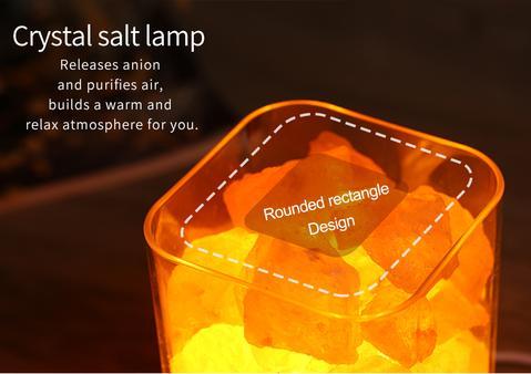 Compact USB Himalayan salt lamp for workspace