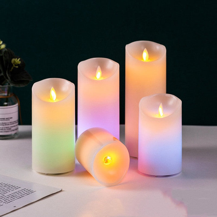Rechargeable LED candle lamp with soft glow