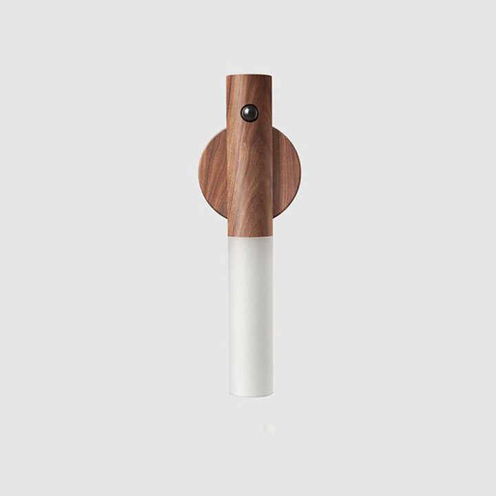 Portable wood wireless night light for cozy home lighting