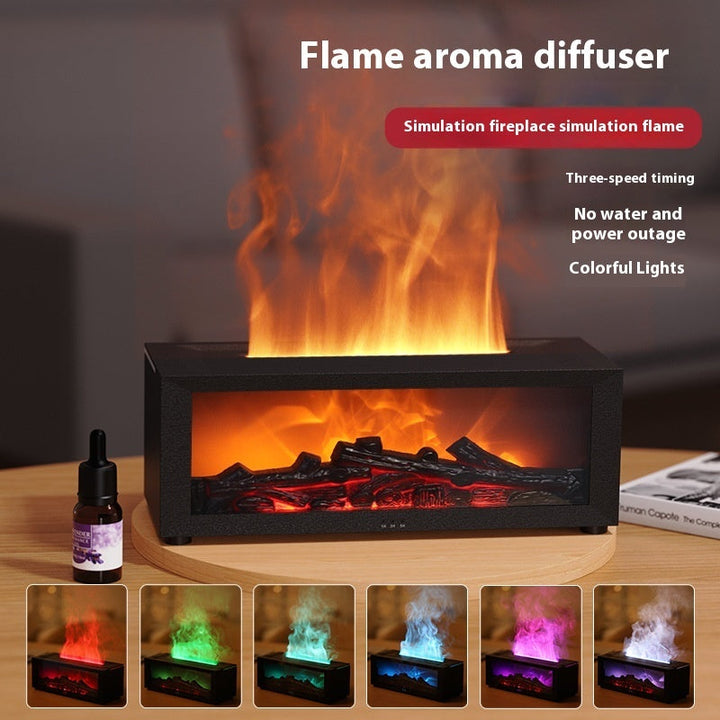 USB Rechargeable Diffuser with Flame Light for Bedroom or Spa Use

