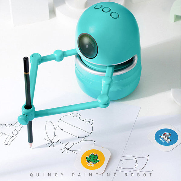 Automated painting robot applying paint on surface with precision