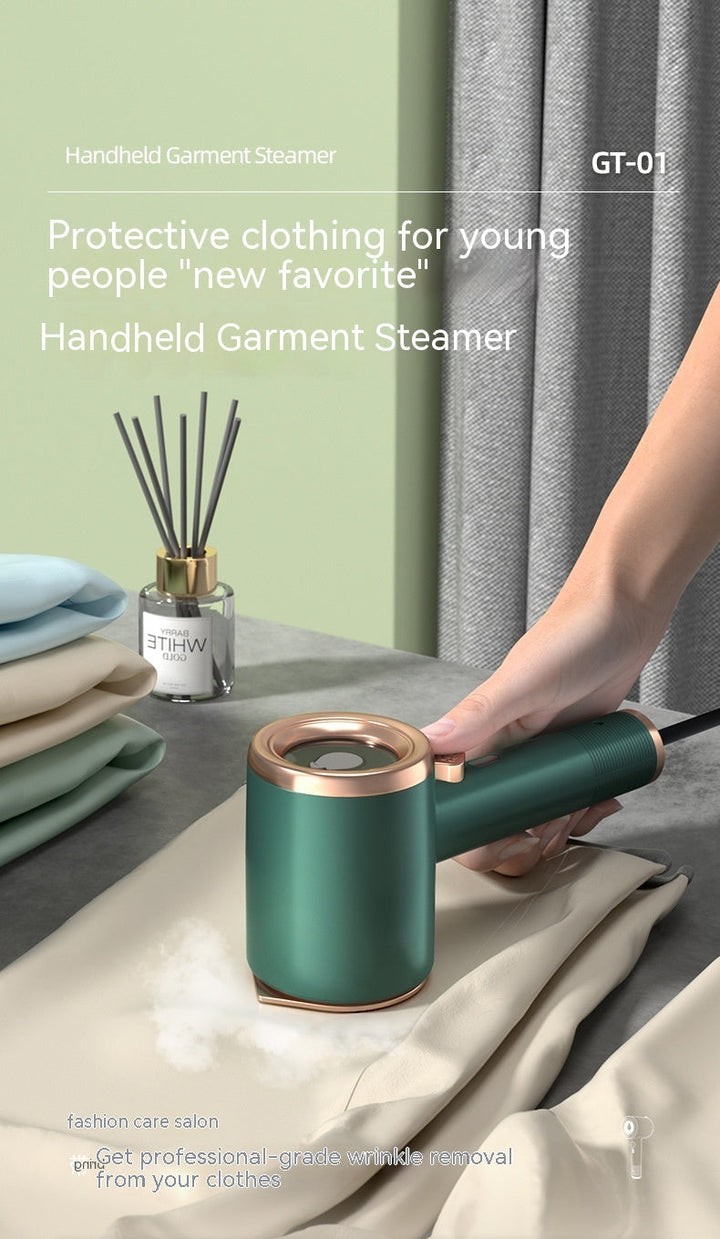 “Compact fabric steamer for quick wrinkle smoothing