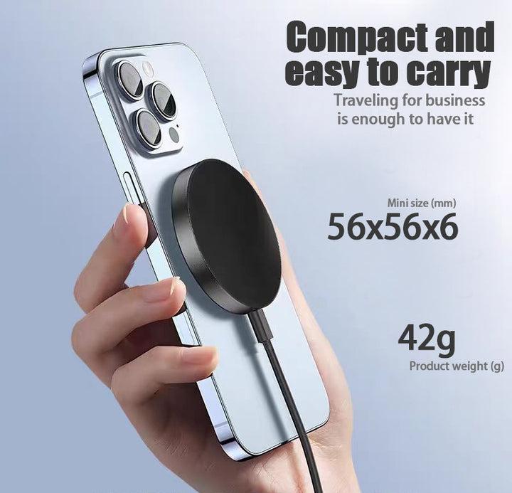 Universal Qi Wireless 15W fast charger compatible with iPhone and Android