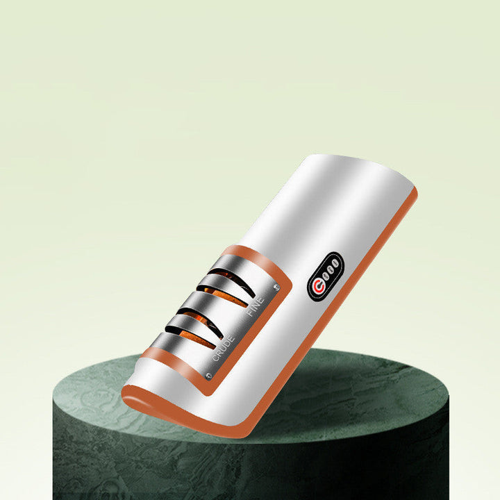USB rechargeable electric knife sharpener for fast and precise blade sharpening