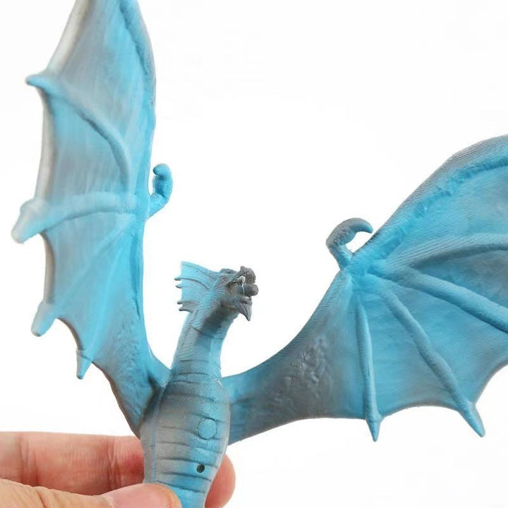 Dragon night lamp with glowing LED fire effect