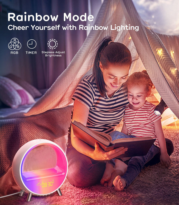 Atmospheric wireless speaker with smart Bluetooth control