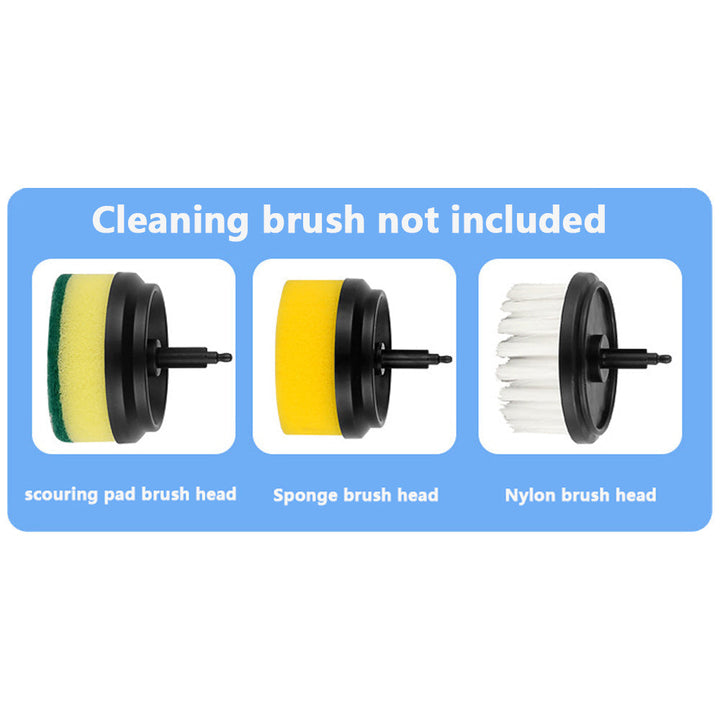 Rechargeable electric scrubber for kitchen and bathroom cleaning