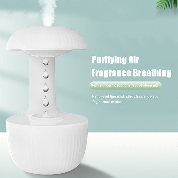 Ultrasonic anti-gravity air humidifier with cool mist