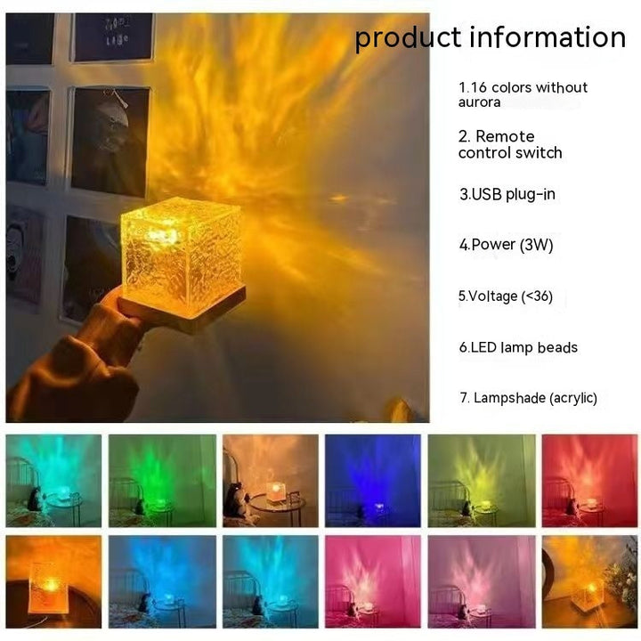 Mood-enhancing water night lamp for home and parties