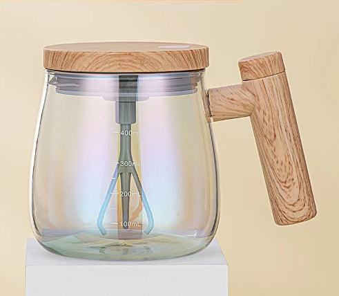 Durable mixing coffee mug for coffee, milk, and hot chocolate