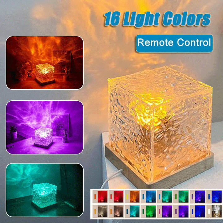 LED water night light with 16 color options