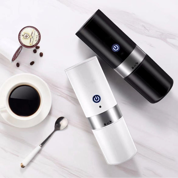 Mini Espresso Maker for Outdoor Use with Rechargeable or Manual Operation

