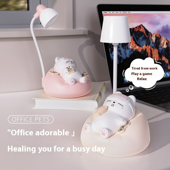 Cute sleeping cat night light for cozy bedroom décor