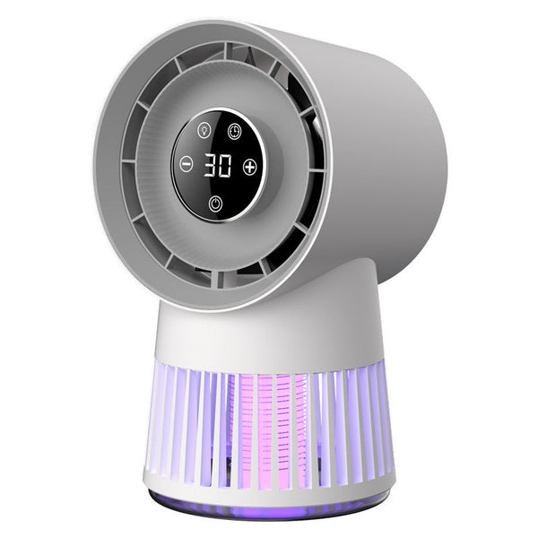 2-in-1 Mosquito Killing Fan with Built-In Zapper for Indoor and Outdoor Use

