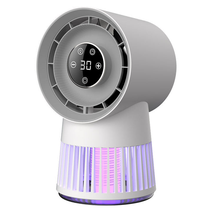 2-in-1 Mosquito Killing Fan with Built-In Zapper for Indoor and Outdoor Use

