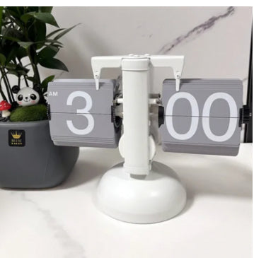 Portable flip clock with easy-to-read numbers