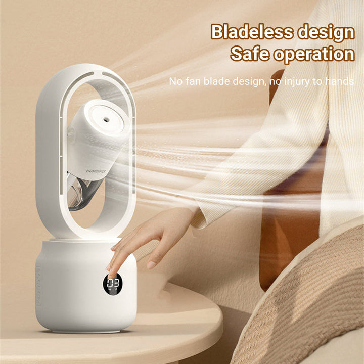 Compact Table Mist Fan Spraying Cool Mist for Summer Heat Relief

