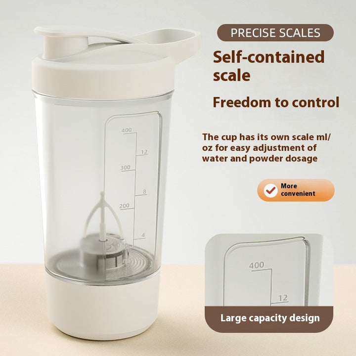 Self-stirring tea and coffee cup for home or office