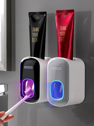 Hands-Free Toothpaste Squeezer with Hygienic Nozzle Design

