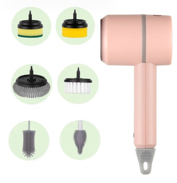 Handheld electric cleaning brush for deep cleaning chores