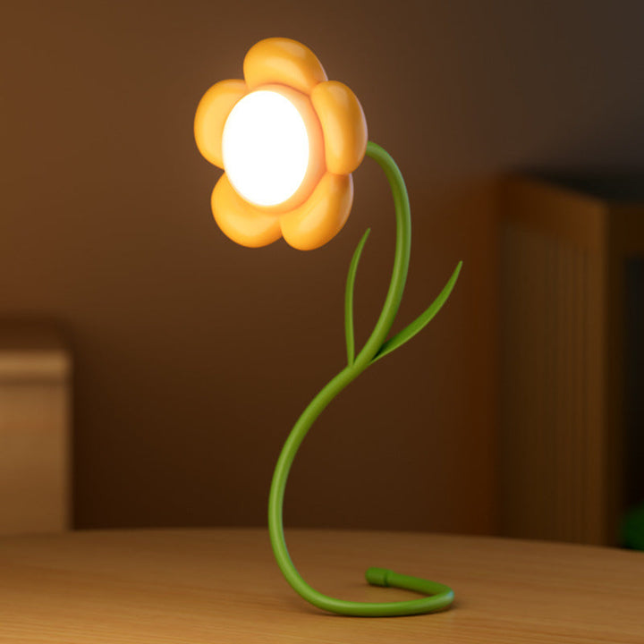 USB-powered rose flower ambience light for nightstands