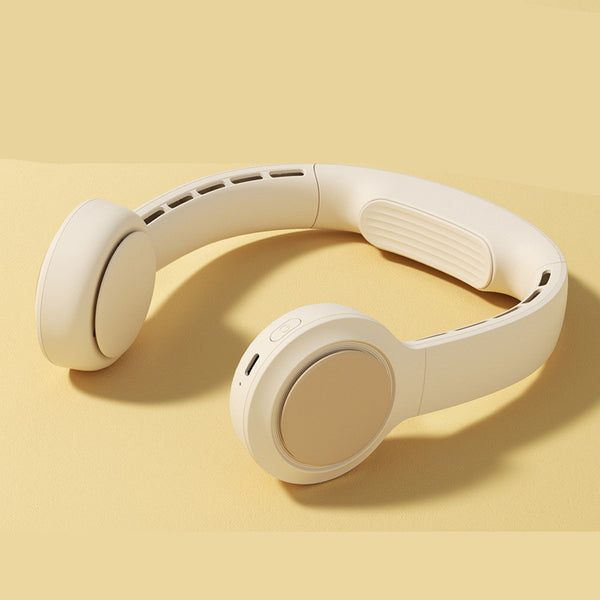 Compact Hanging Neck Fan for Personal Cooling in Hot Weather

