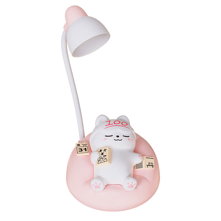 Soft glow sleeping cat lamp for relaxing ambiance