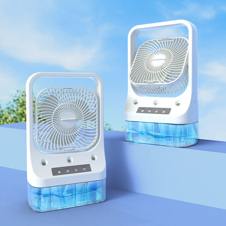 Portable Water-Cooled Air Conditioner with Built-In Water Tank for Personal Cooling

