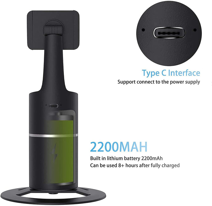 Smart face tracking tripod stand for live streaming