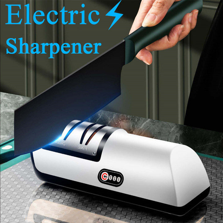 Portable electric knife sharpener with USB charging