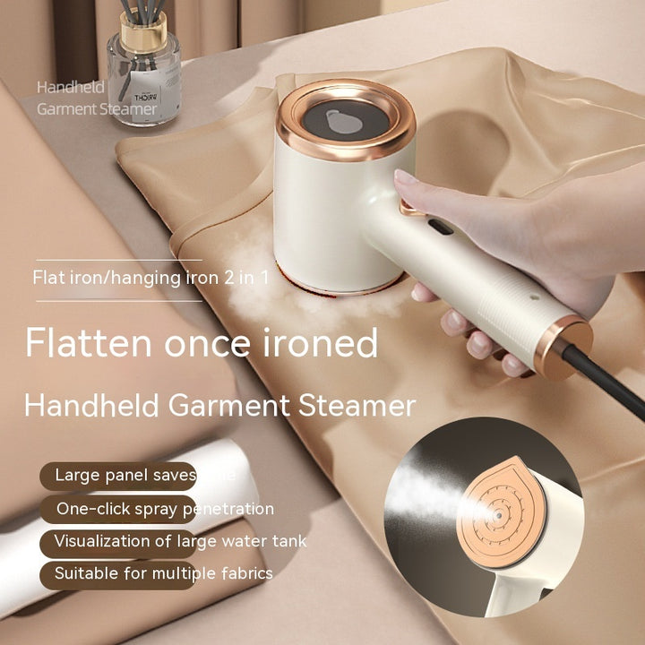 Compact portable steam iron for wrinkle removal