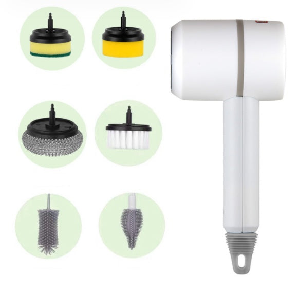 Electric cleaning brush with waterproof design for wet areas