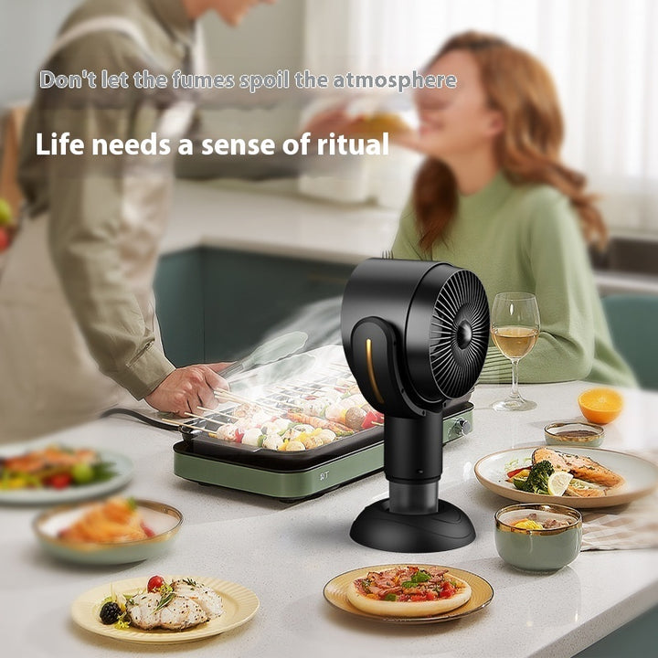 Rechargeable portable air purificator for small spaces