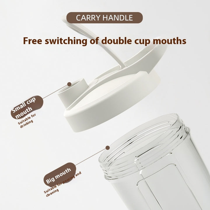 Battery-powered mixing cup for effortless drink preparation