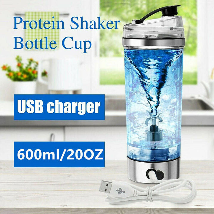 Portable electric shaker cup with automatic mixing