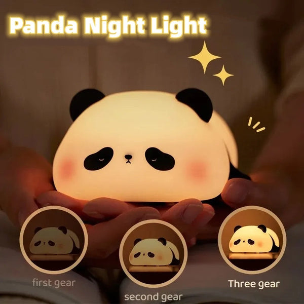 Cute panda night light for kids’ bedroom décor
