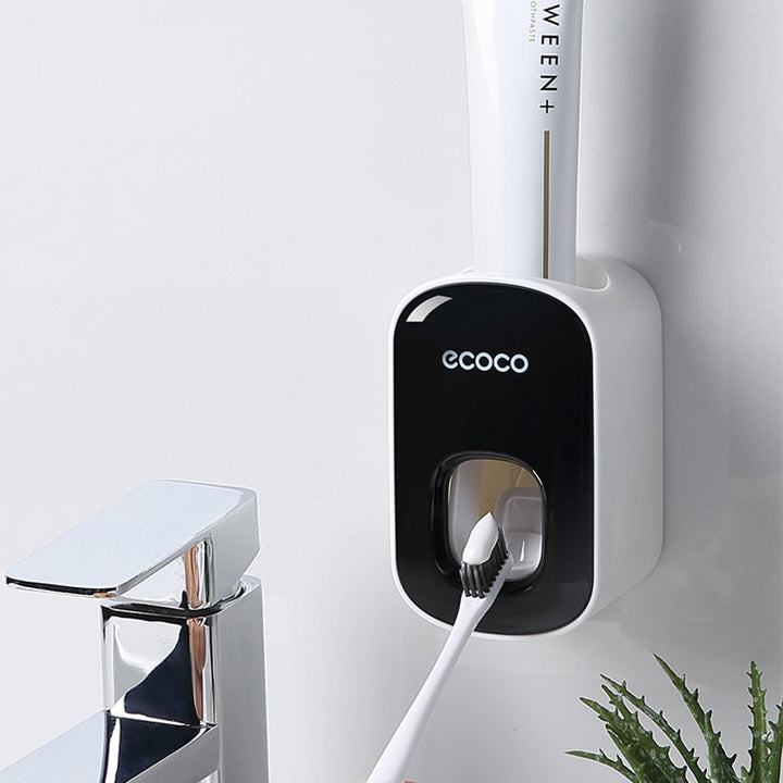 Modern Bathroom Accessory: Automatic Toothpaste Dispenser with Holder

