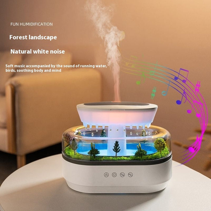 LED light raindrop aroma diffuser humidifier for home use