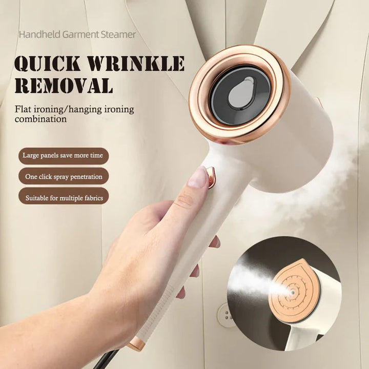 Travel-friendly garment steamer with fast heat-up