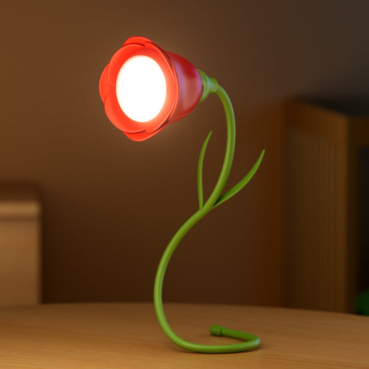 Rose-shaped LED lamp for home décor and gifts