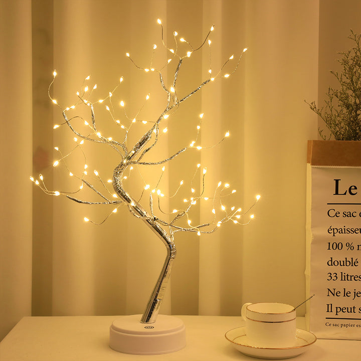 Ambient lighting rice tree lamp with colorful glow