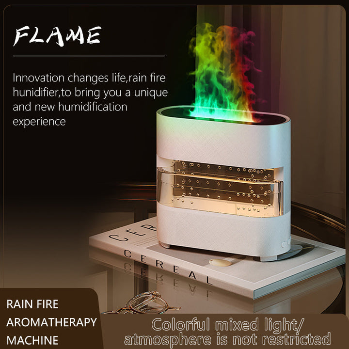 Flame effect ultrasonic humidifier for home and office
