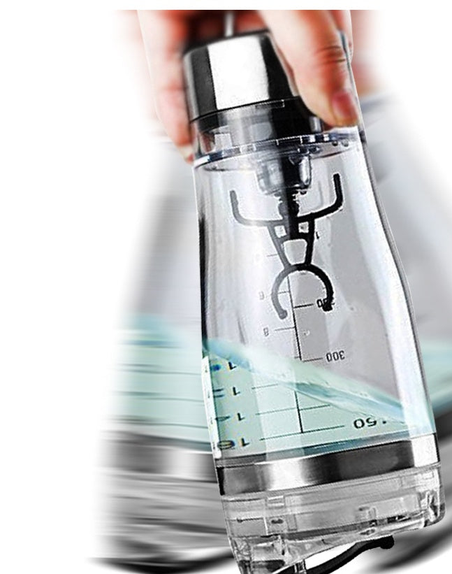 Electric shaker bottle with leak-proof lid and durable design