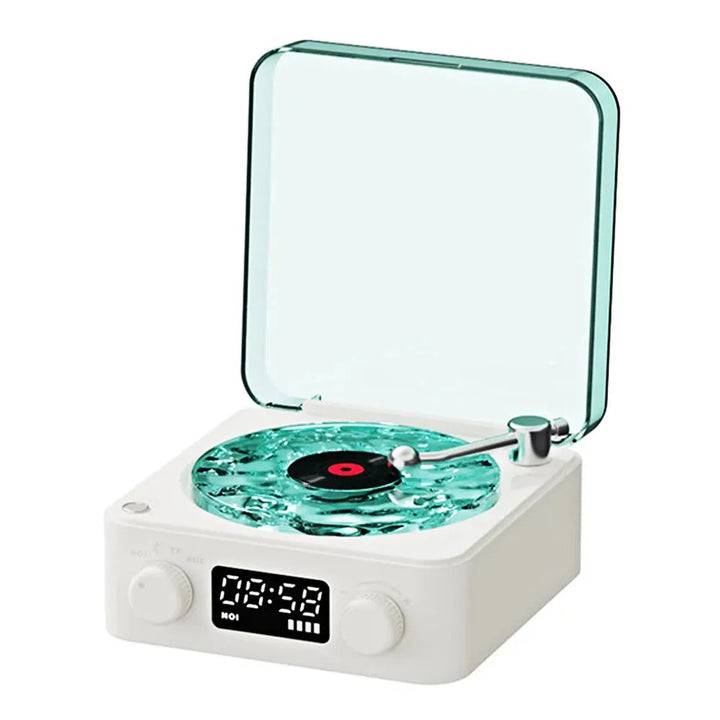 Mini Bluetooth portable retro music player with vintage design