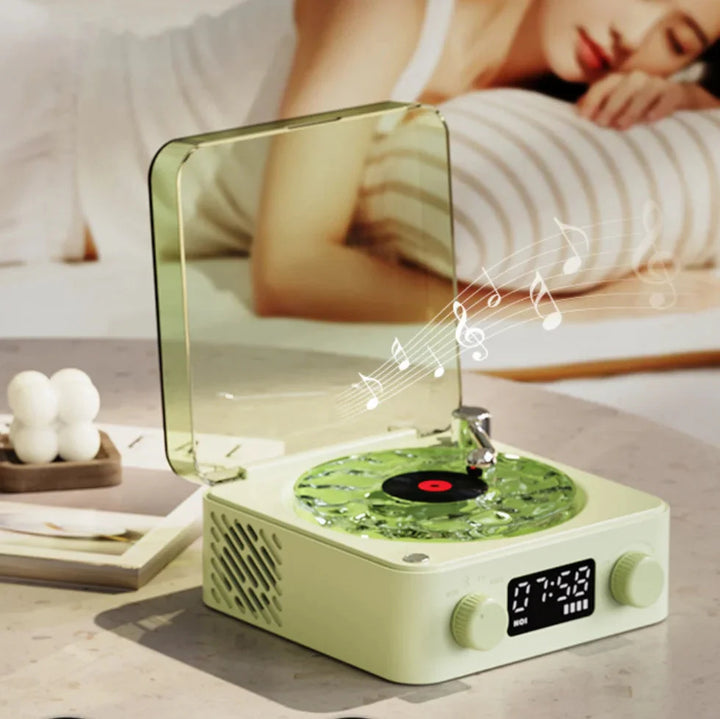 Mini Bluetooth portable speaker with retro charm